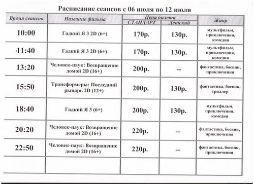 Изображение Космос, кинотеатр